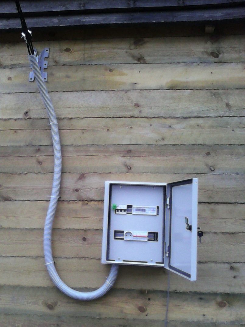 подключение садового домика к электричеству сип кабелем